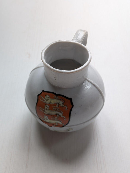 Vintage Ceramic Small Milk Jug With Jersey Crest - Made in Germany