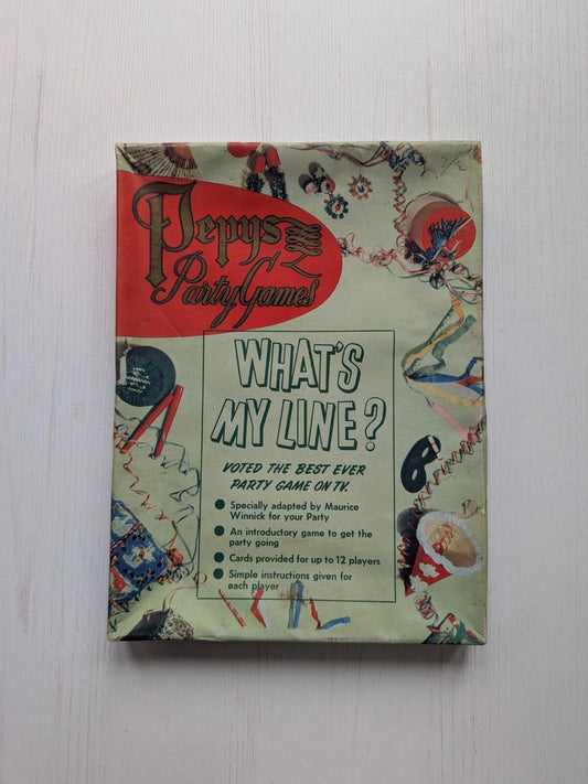 Peppys Party Games - What's My Line? Vintage Game Set - 1953