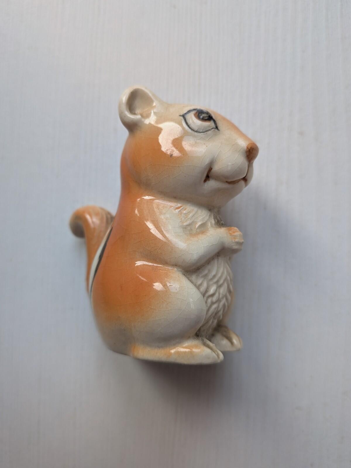 Small Ceramic Chipmunk - Made in Chester, England - Brand Unknown