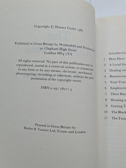 The Cutler Files by Horace Cutler - 1982 - Weidenfeld and Nicolson Ltd