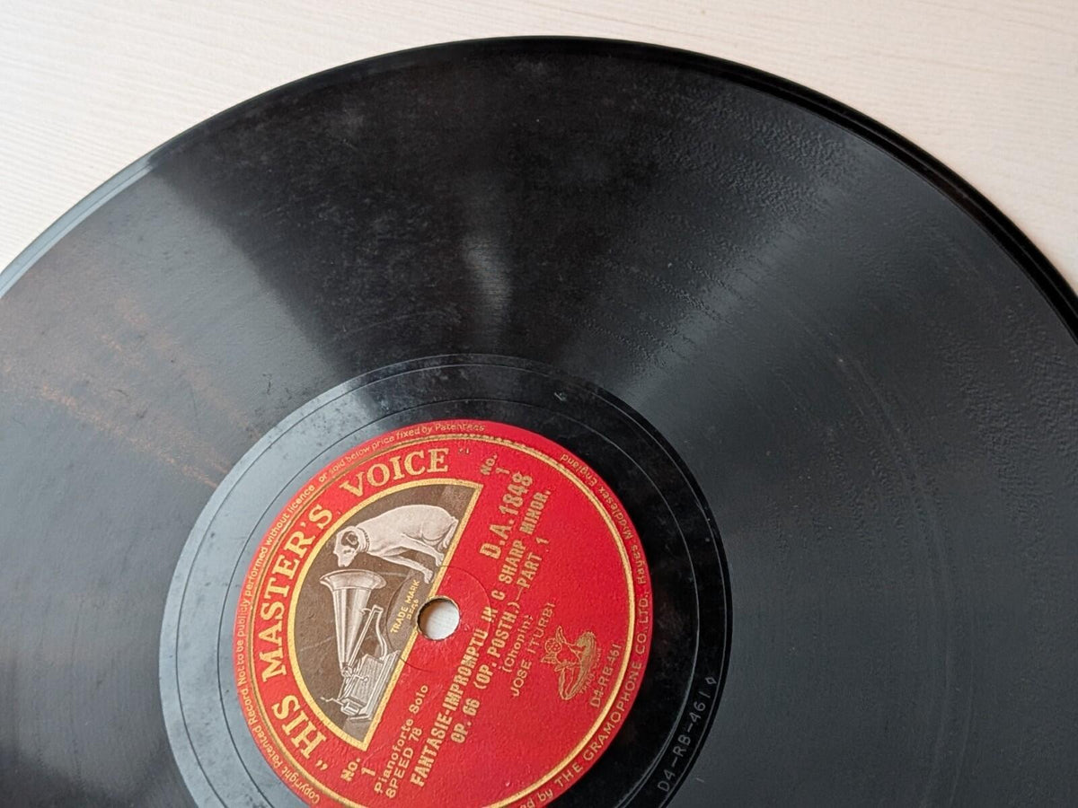 Jose Iturbi/Chopin - Fantasie Impromptu In C Sharp Minor - Shellac Record