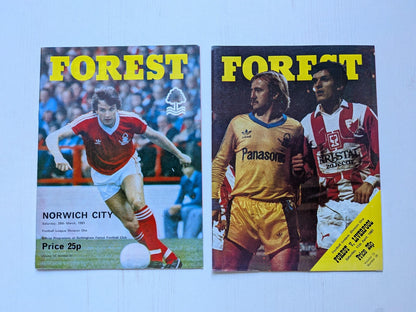 Nottingham Forest 1981 Match Programmes x23 Bundle