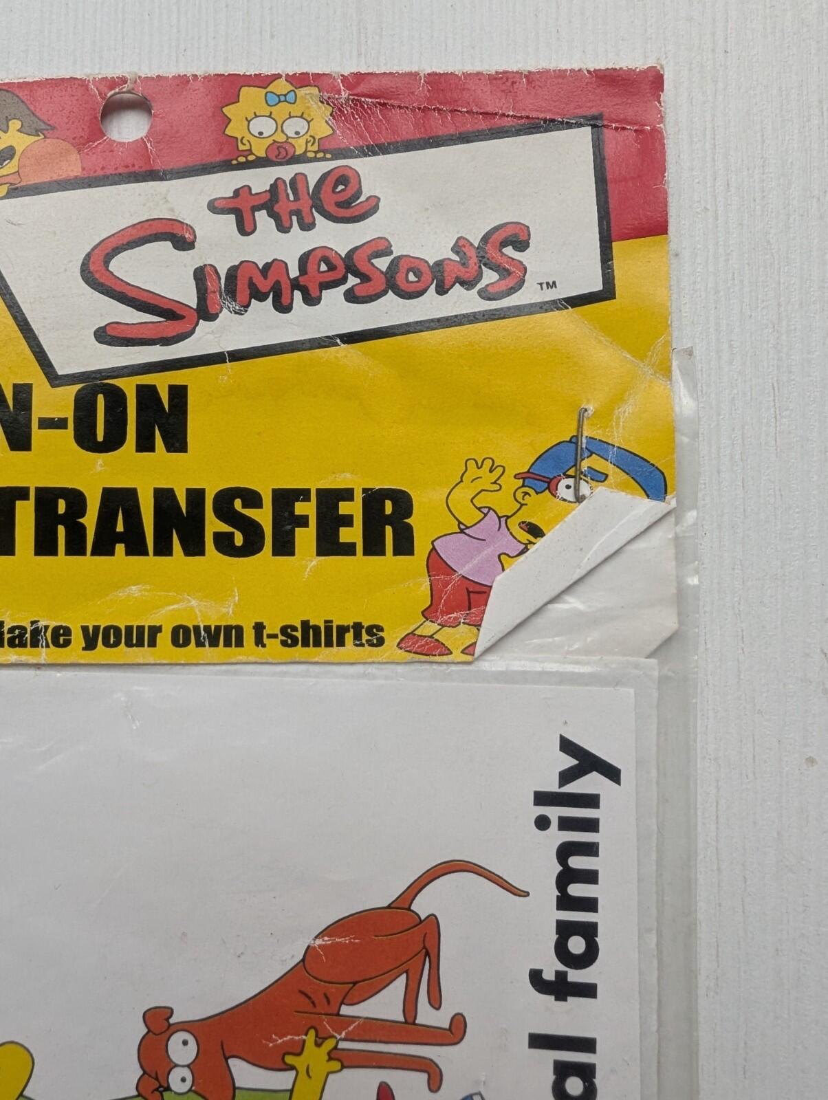 The Simpsons Vintage Iron-On T-Shirt Transfer - 2001 - Twentieth Century Fox