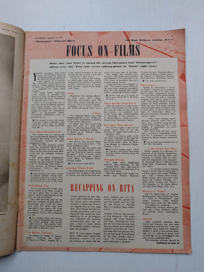 Picturegoer: The National Film Weekly September 22, 1951 - Howard Keel Cover