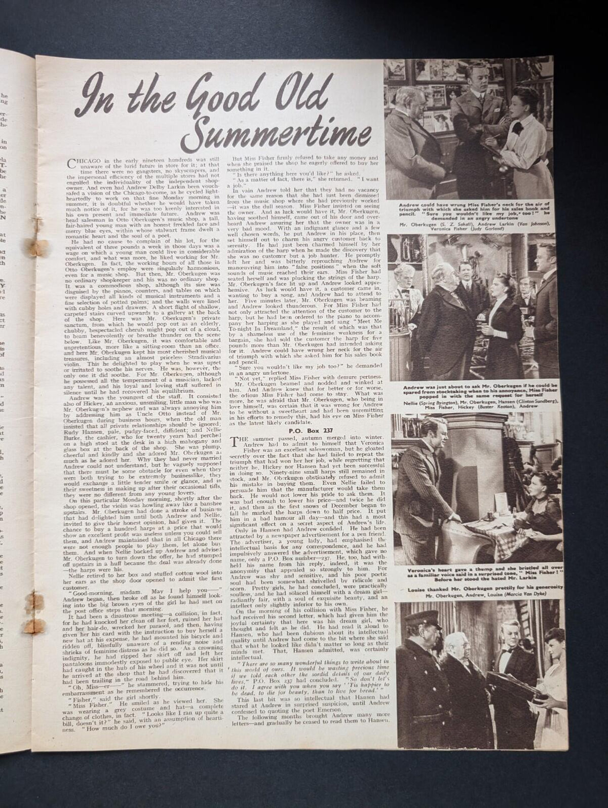 Picture Show Vol. 53 No. 1391 November 26th, 1949 - Judy Garland & Van Johnson