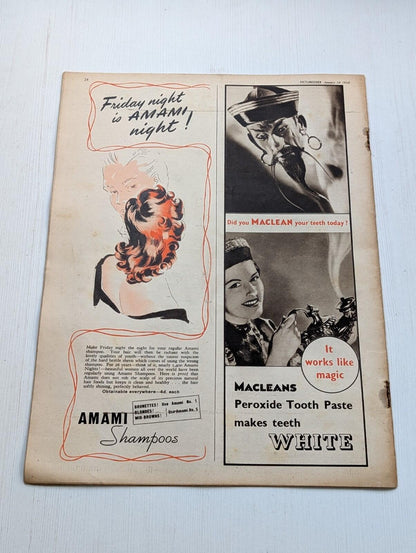 Picturegoer January 14, 1950 - Valentina Cortesa & Spencer Tracy Cover