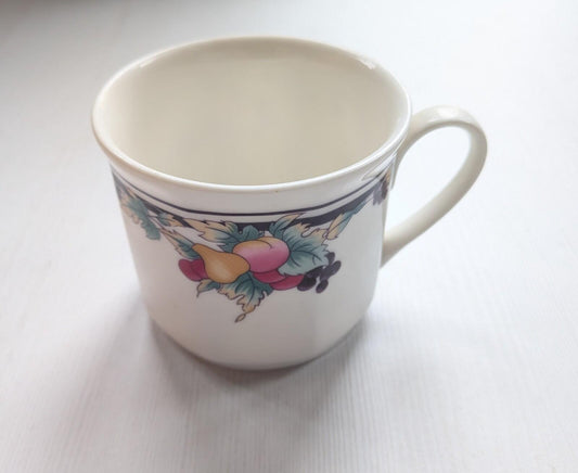 Vintage Royal Doulton Autumn's Glory Fruit-Patterned Mug