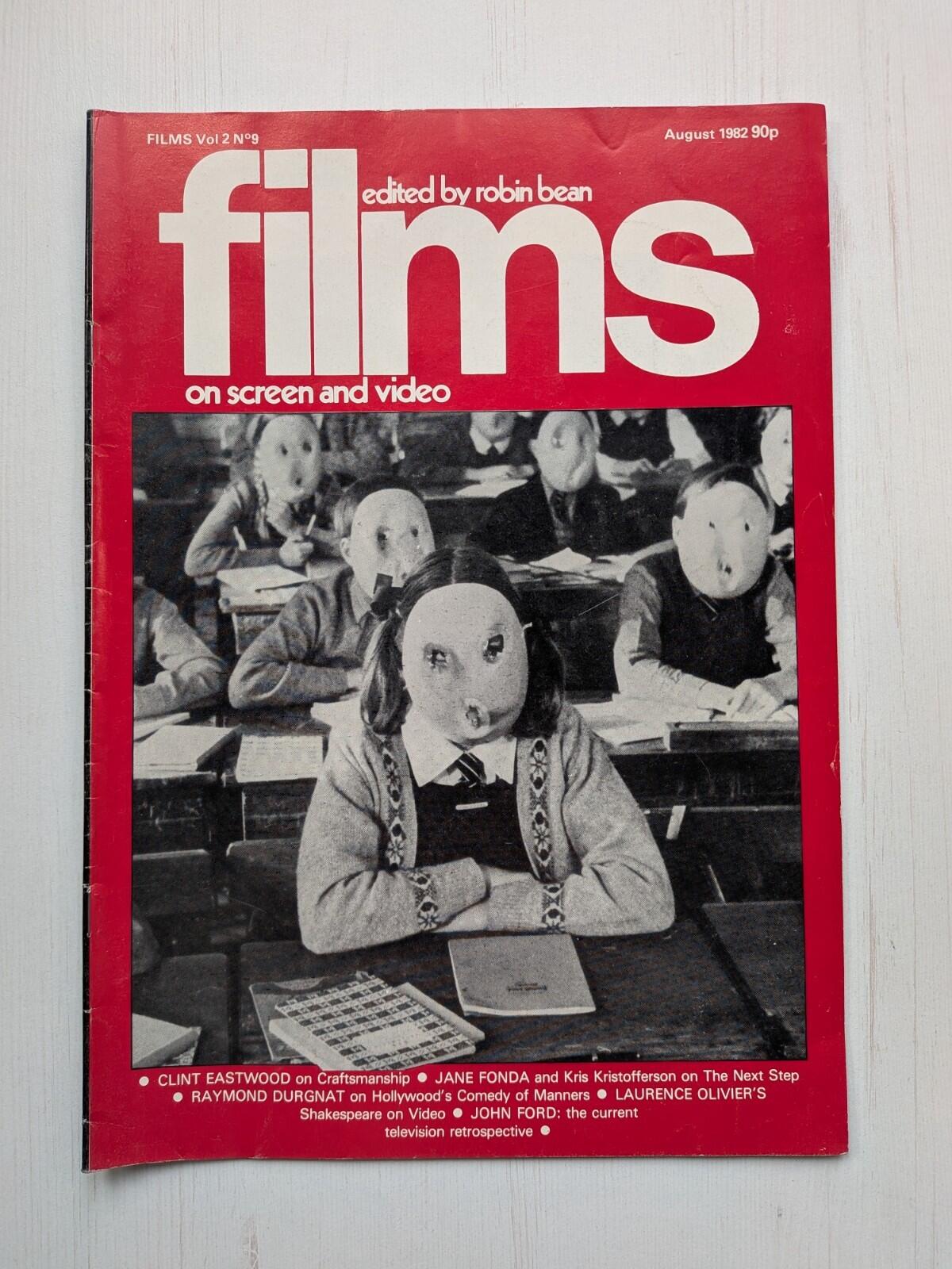 Films on Screen and Video Vol. 2 No. 9 August 1982, Pink Floyd The Wall Cover