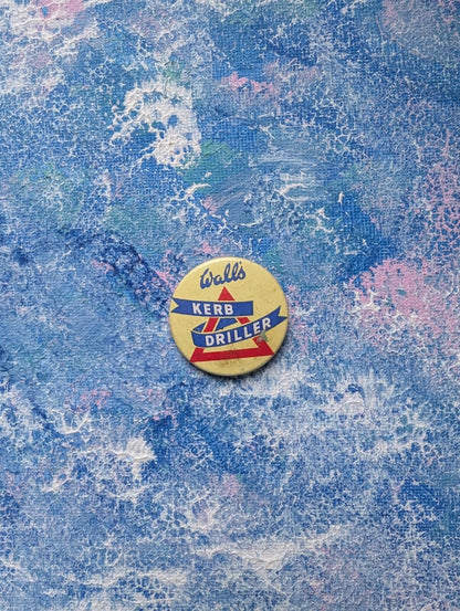 Vintage Walls Ice Cream Kerb Driller Badge - 1960s