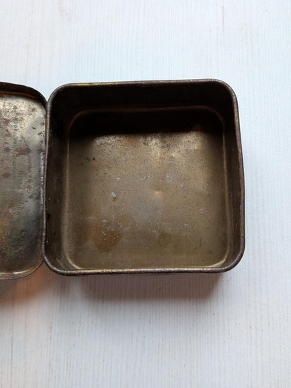 Vintage Military Water Sterilizing Tin (Empty) - 1940s/World War II