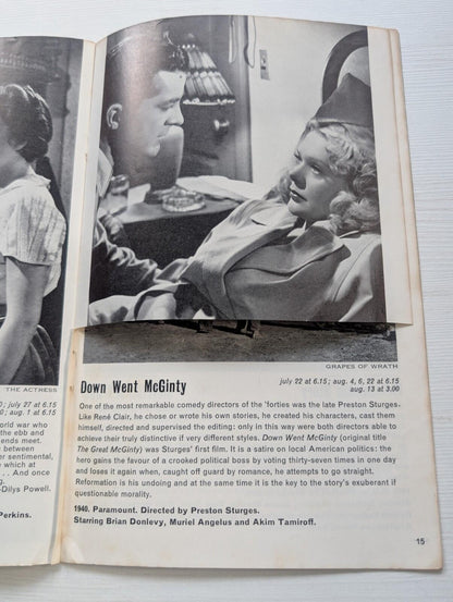 The Years Between - The National Film Theatre Programme - July-August 1961
