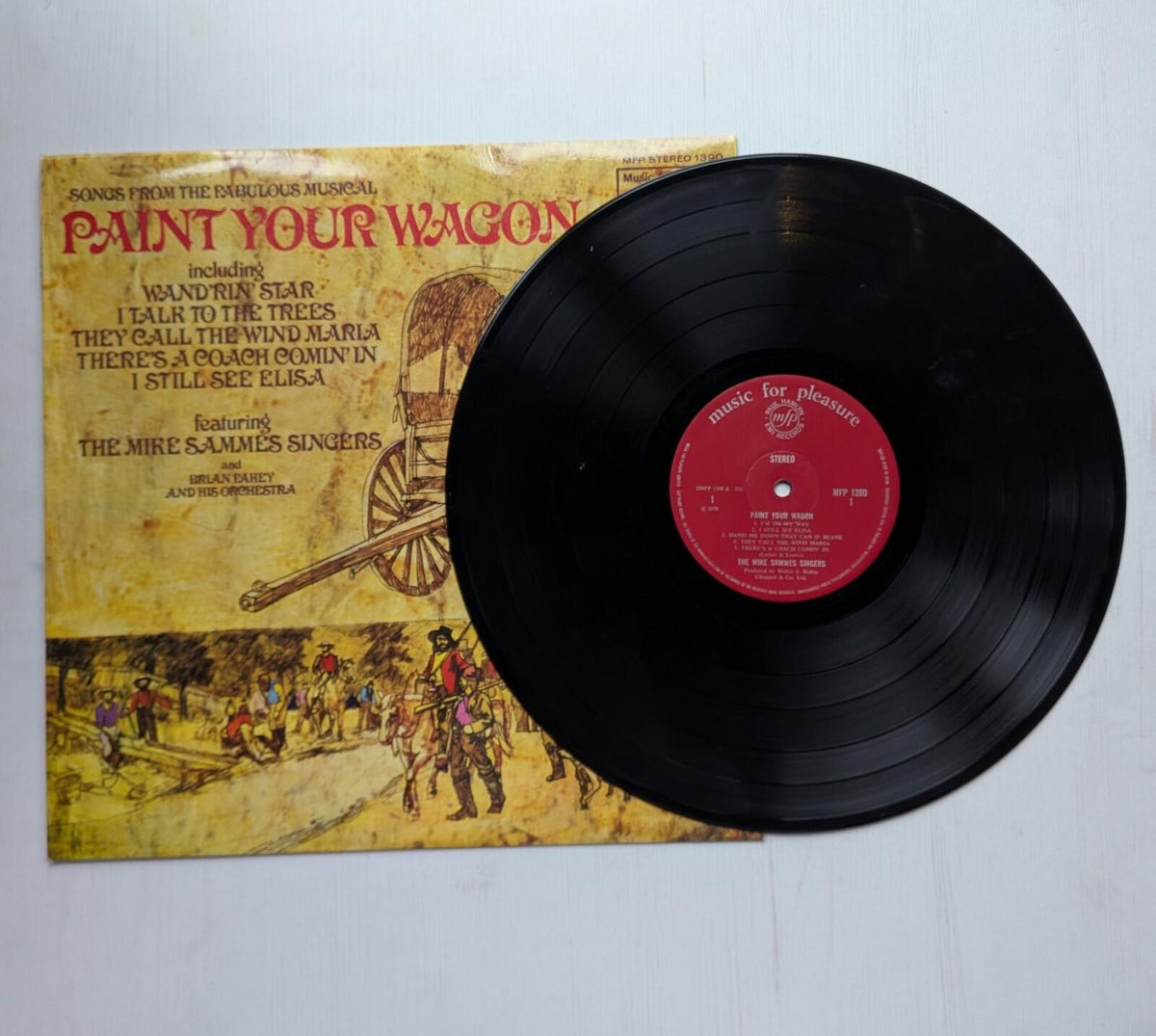 Paint Your Wagon Musical Soundtrack Vinyl LP - The Mike Sammies Singers - 1970