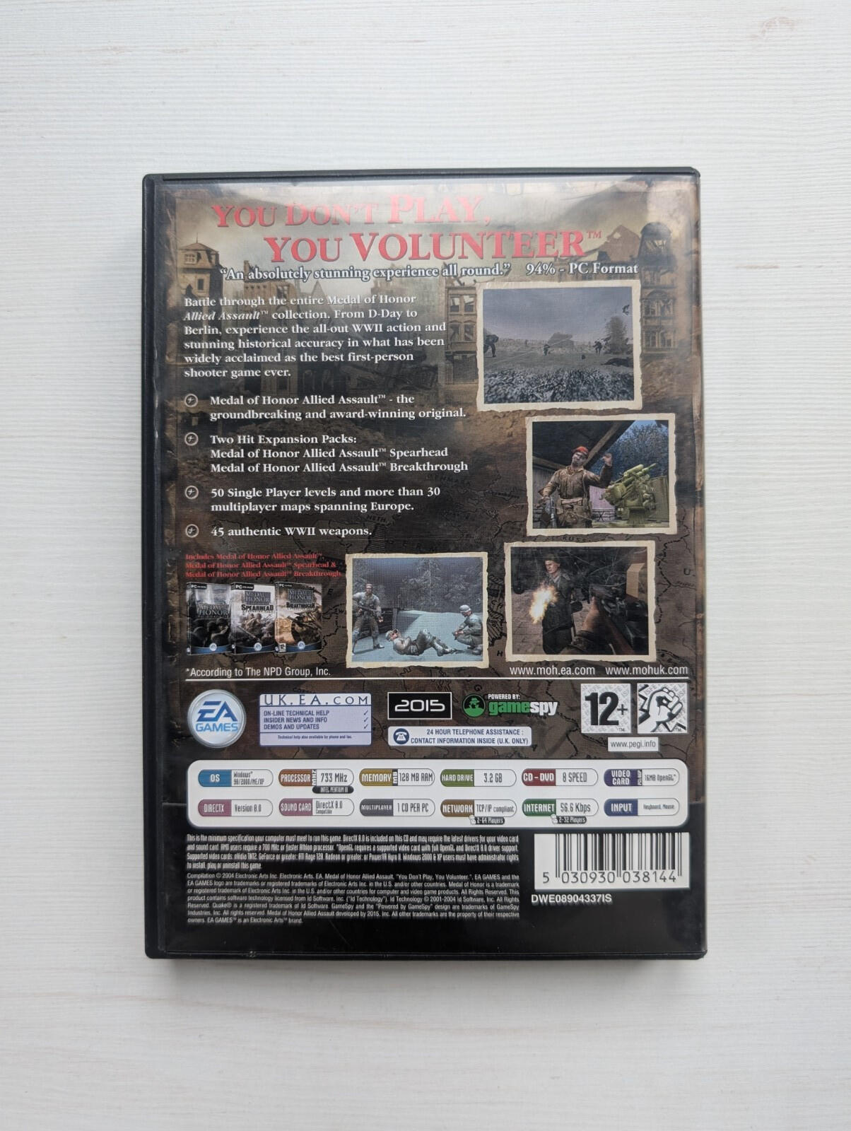 Medal of Honor: Allied Assault - War Chest - x4 Pc-Cds - 2004 - EA Games