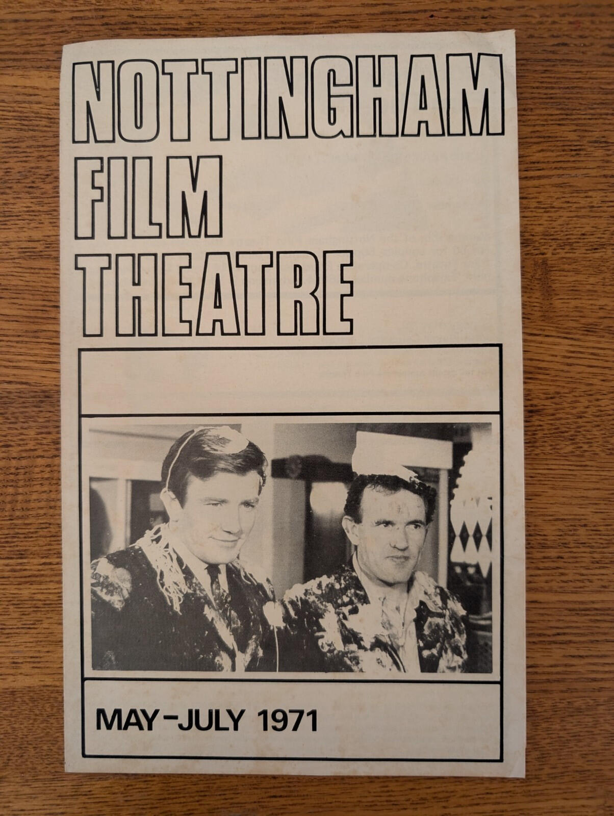 Nottingham Film Theatre Programme - May-July 1971 - Albert Finney Cover