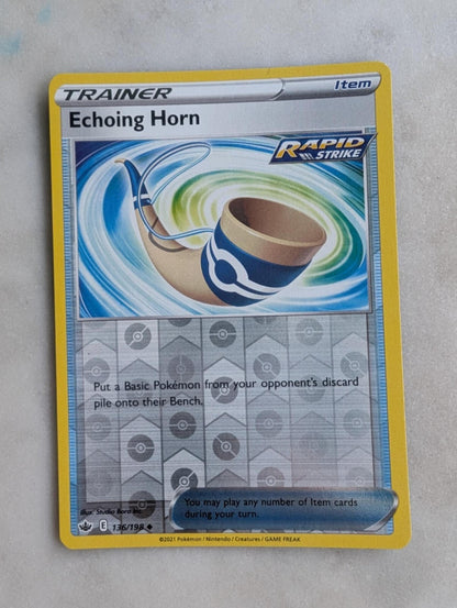 Echoing Horn 136/198 Reverse Holo - 2021 - Chilling Reign