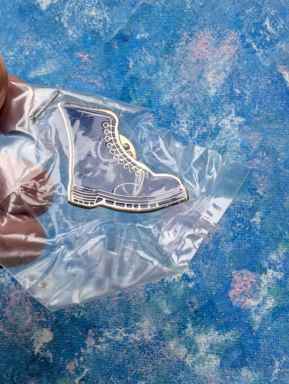 Vintage Original Barnardos Dr Martens Boot Enamel Pin Badge