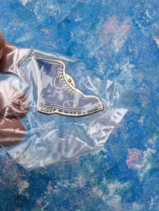 Vintage Original Barnardos Dr Martens Boot Enamel Pin Badge