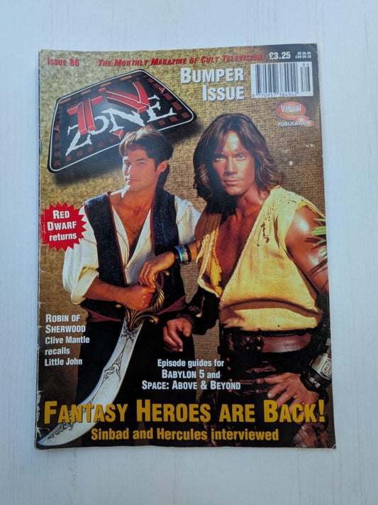 TV Zone Issue 86 January 1997 - Bumper Issue, Sinbad and Hercules Cover