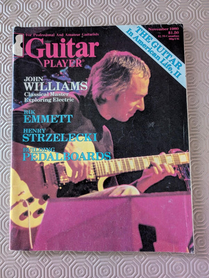 Guitar Player Vol. 14 No.11 - November 1980 - John Williams Cover