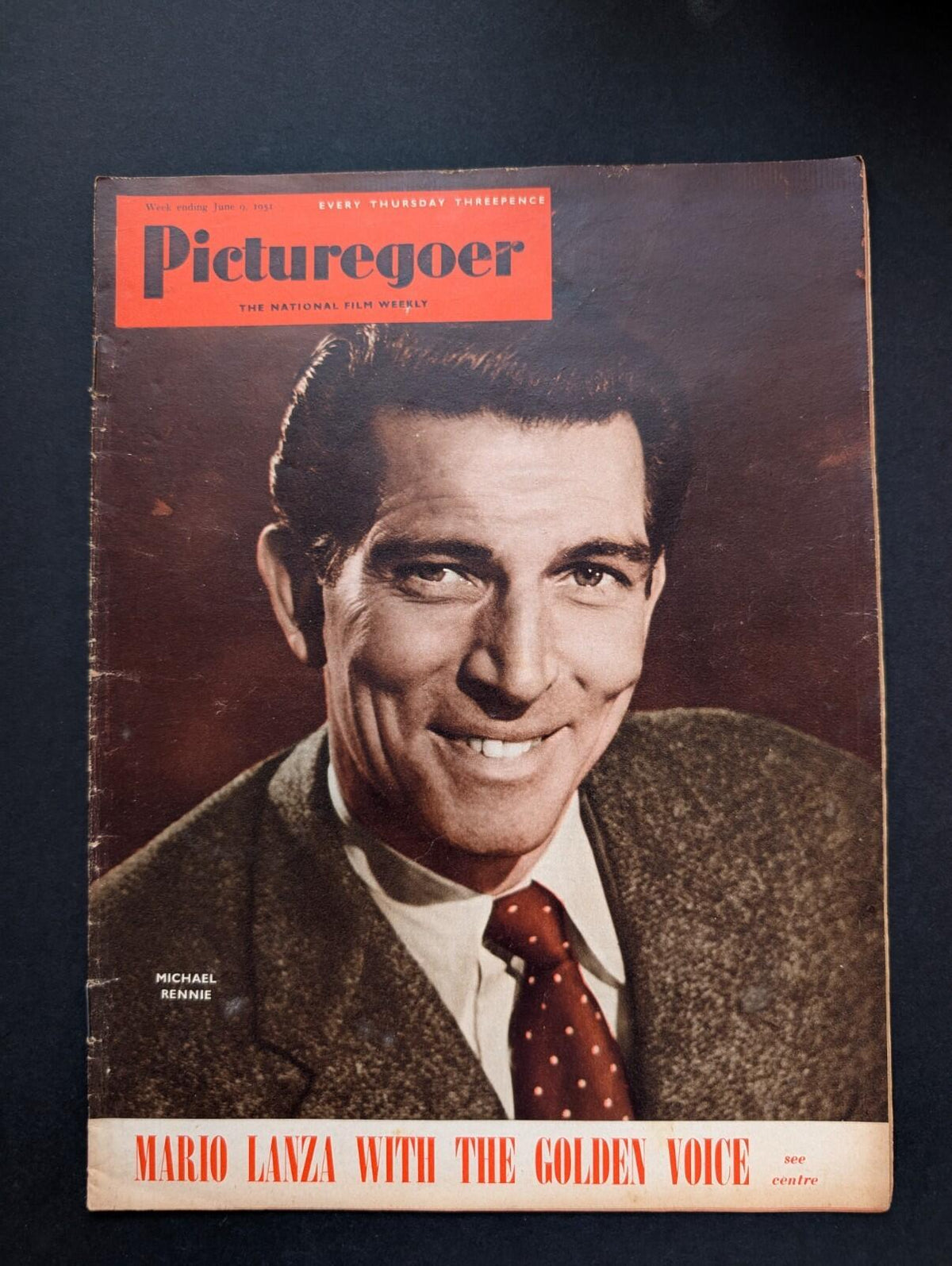 Picturegoer: The National Film Weekly June 9, 1951 - Michael Rennie Cover