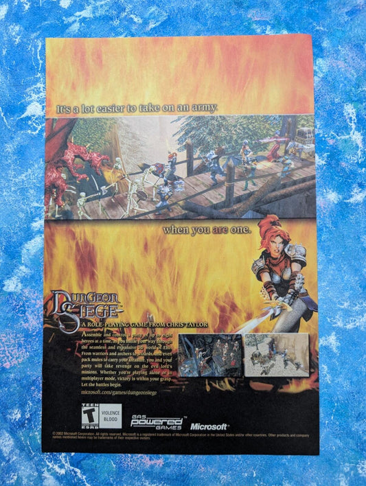 Dungeon Siege 2002 Gas Powered Games/Microsoft Advert - See Details
