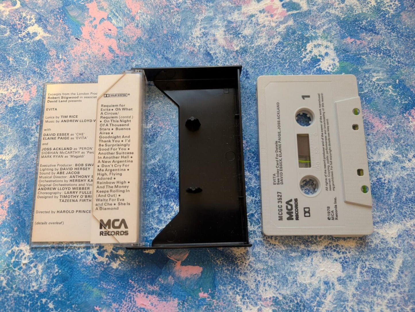 Evita - Original London Cast Recording - 1978 - MCA Records Cassette Tape