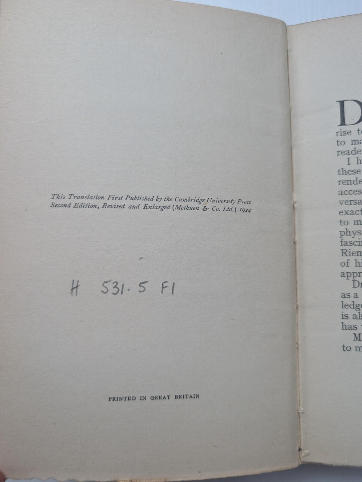 Einstein's Theory of Gravitation by Erwin Freundlich - 1924 - Methuen & Co Ltd