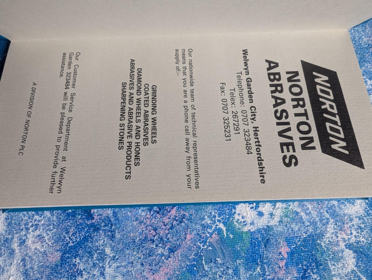 Norton Abrasives Diary - 1991