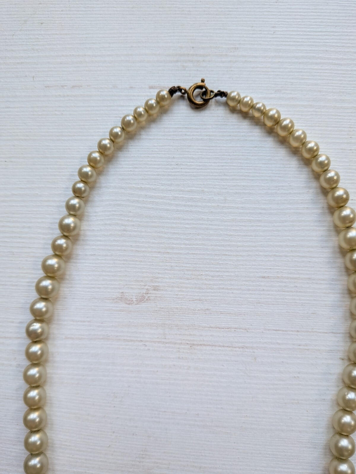 Vintage Faux Pearl Beaded Small Necklace/Choker - Coquette-Style Jewellery
