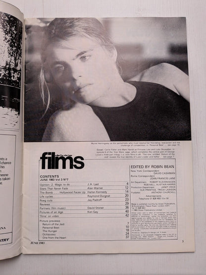 Films on Screen and Video Vol. 3 No. 7 June 1983 - Return of The Jedi Cover