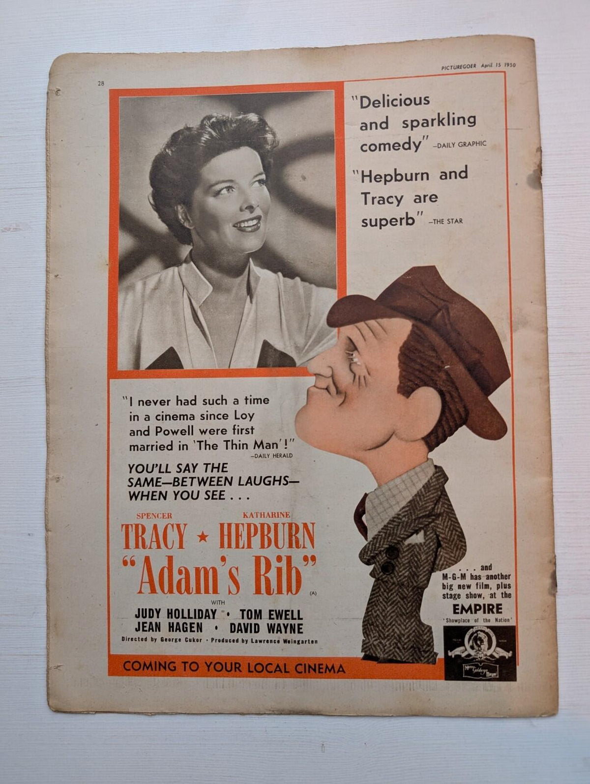 Picturegoer: The National Film Weekly April 15, 1950 - Corinne Calvet Cover
