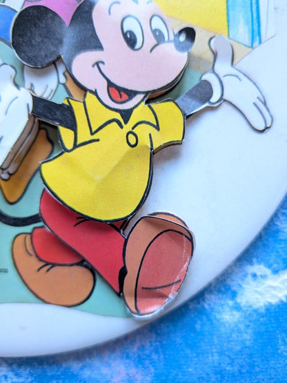 Vintage Disney Mickey Mouse & Friends Ceramic + Paper Plate - H & R Johnson Ltd