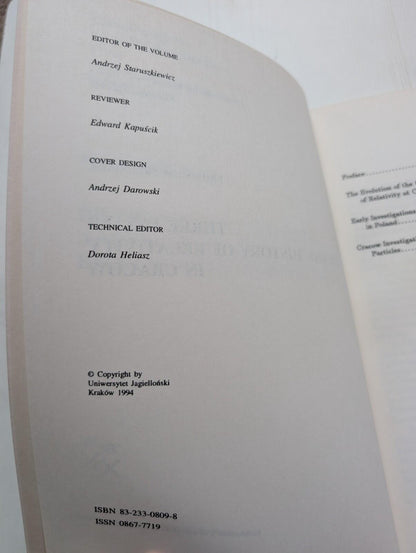 Three Essays on The History of Relativity in Cracow - 1994