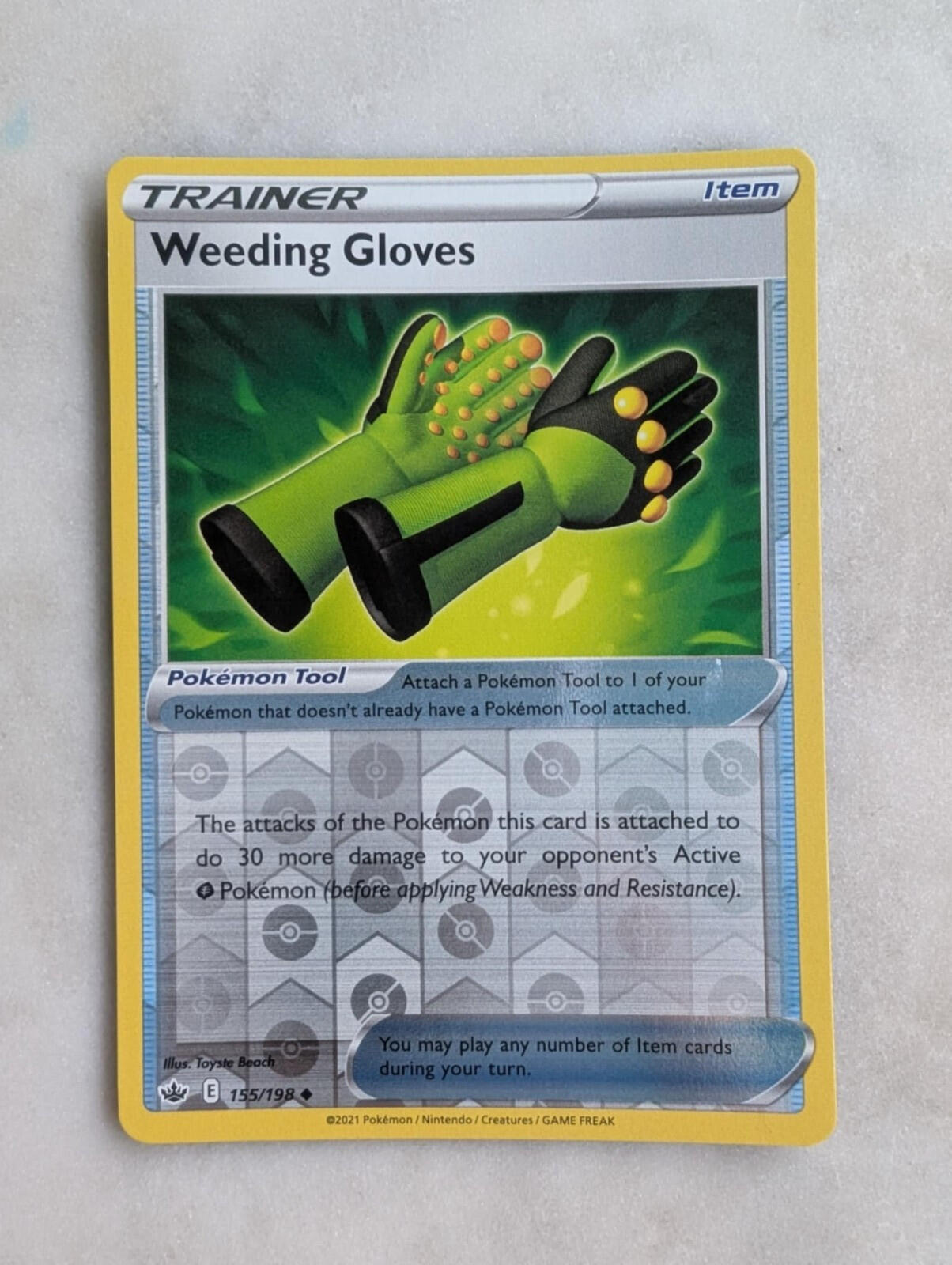Weeding Gloves 155/198 Reverse Holo - 2021 - Chilling Reign