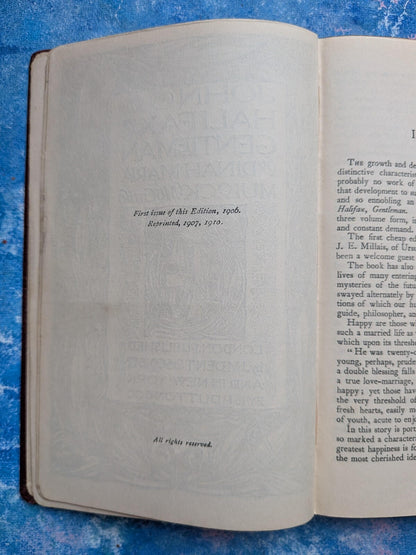 John Halifax Gentleman by Dinah Maria Mulock - 1910 - J.M. Dent & Sons Ltd