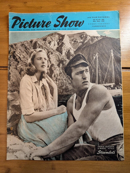 Picture Show Vol. 54 No. 1416 May 20th, 1950 - Ingrid Bergman/Mario Vitale Cover