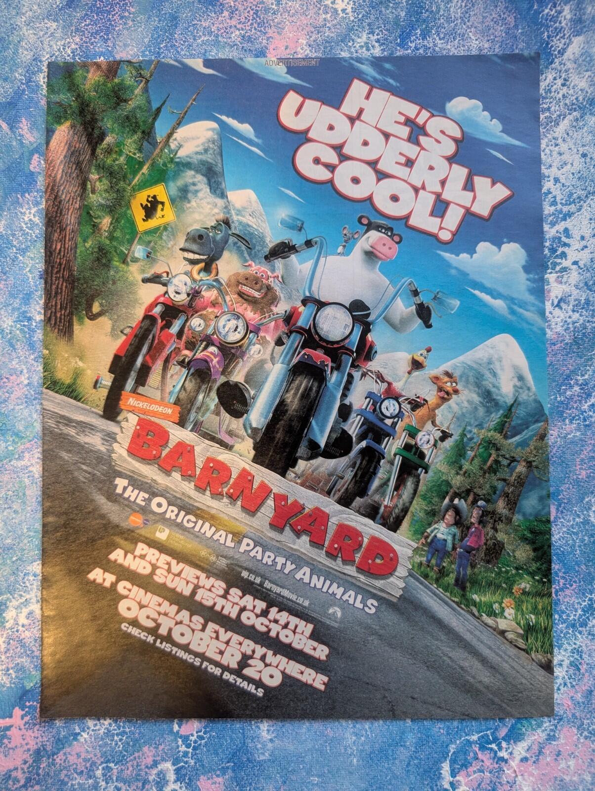 Barnyard Movie Nickelodeon 2006 Advertisement - See Details