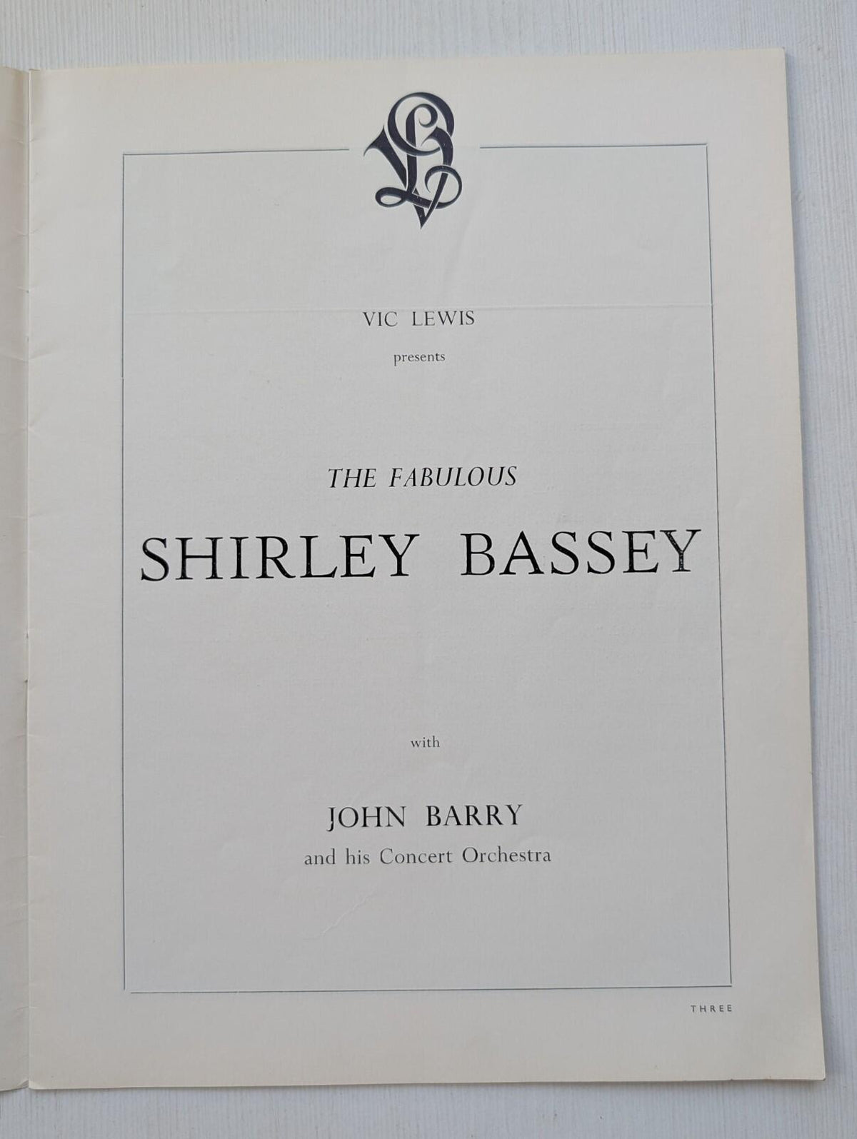 Shirley Bassey 1964 Souvenir Programme - Signed by Shirley Bassey, See Details