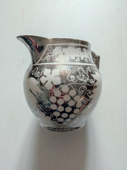 Vintage Gray's Pottery Silver Lustre Jug - 1954 - Made in Stoke-On-Trent