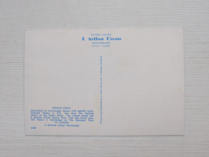 Vintage Falkland Palace Postcard - J. Arthur Dixon