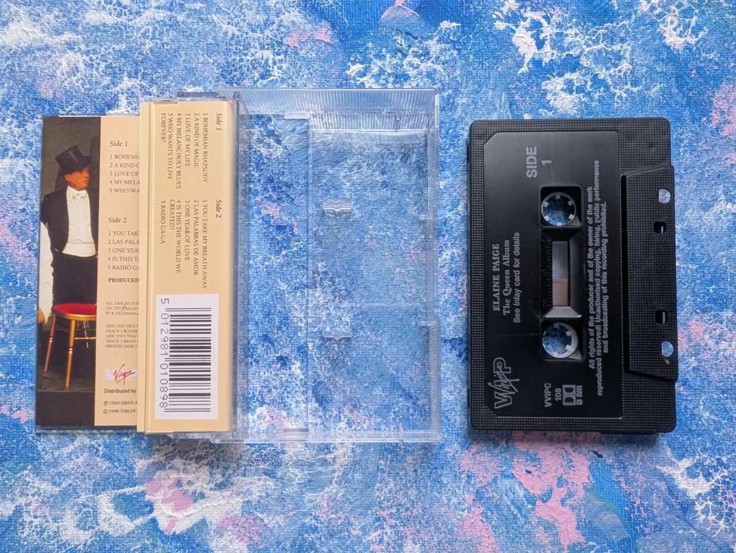 Elaine Paige - The Queen Album - 1988 - Virgin Cassette Tape