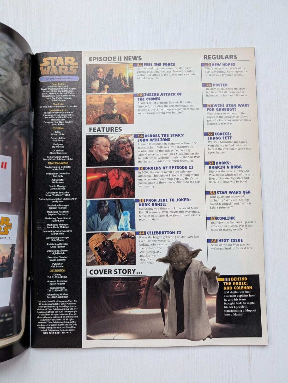 Star Wars: The Official Magazine No.40 - Sep/Oct 2002 - Yoda Cover