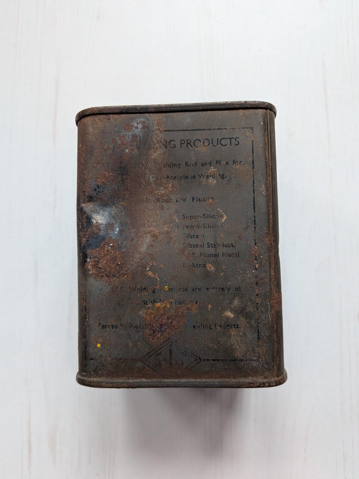 Vintage S.I.F Flux Welding Flux Tin - Suffolk Iron Foundry 1920s - See Details