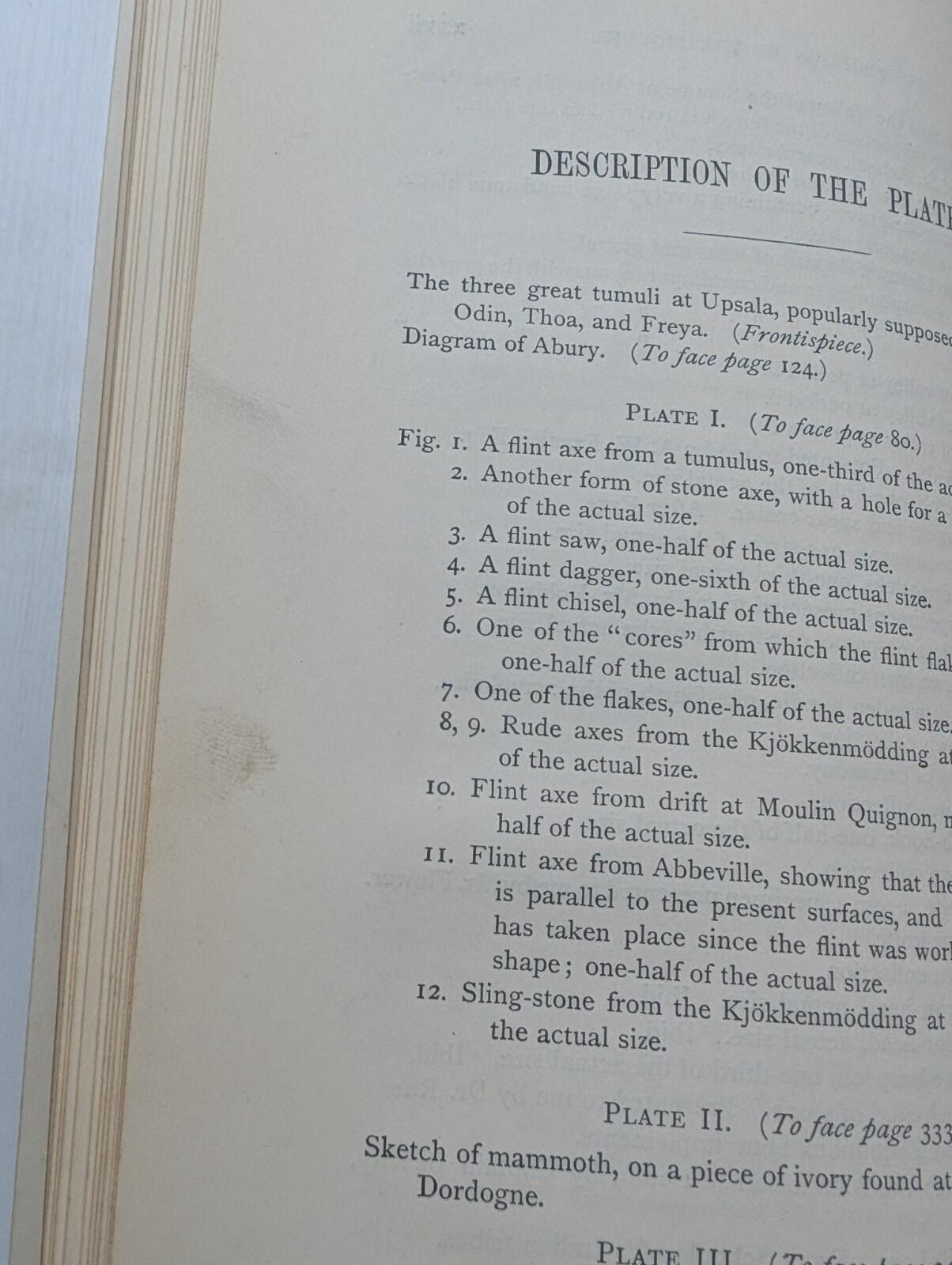 Pre-Historic Times by Sir John Lubbock - 5th Edition, 1890, Williams and Norgate