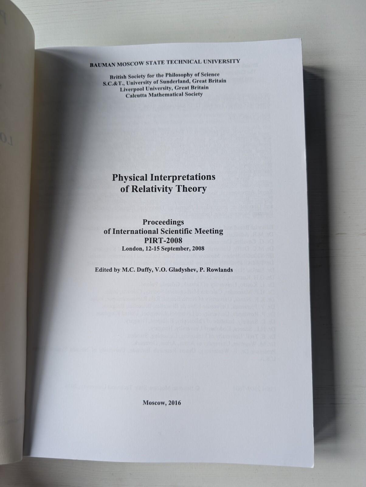 Proceedings of International Scientific Meeting - London 12-15 September 2008
