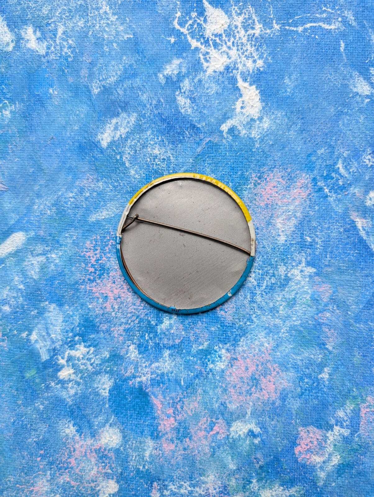 Vintage "Offishal Speling Champ" Badge - 1960s Hippie Humour