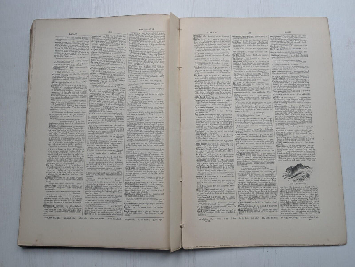 Ogilvie's Imperial Dictionary of The English Language Div. 7 - 1880's Approx