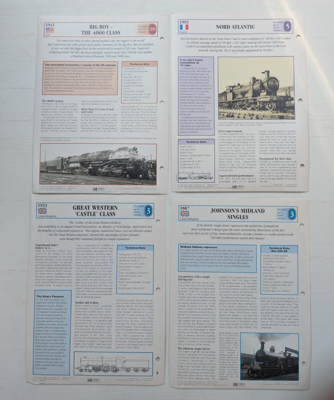 The Golden Age of British Railways - Orbis Direct - x25 Card Bundle