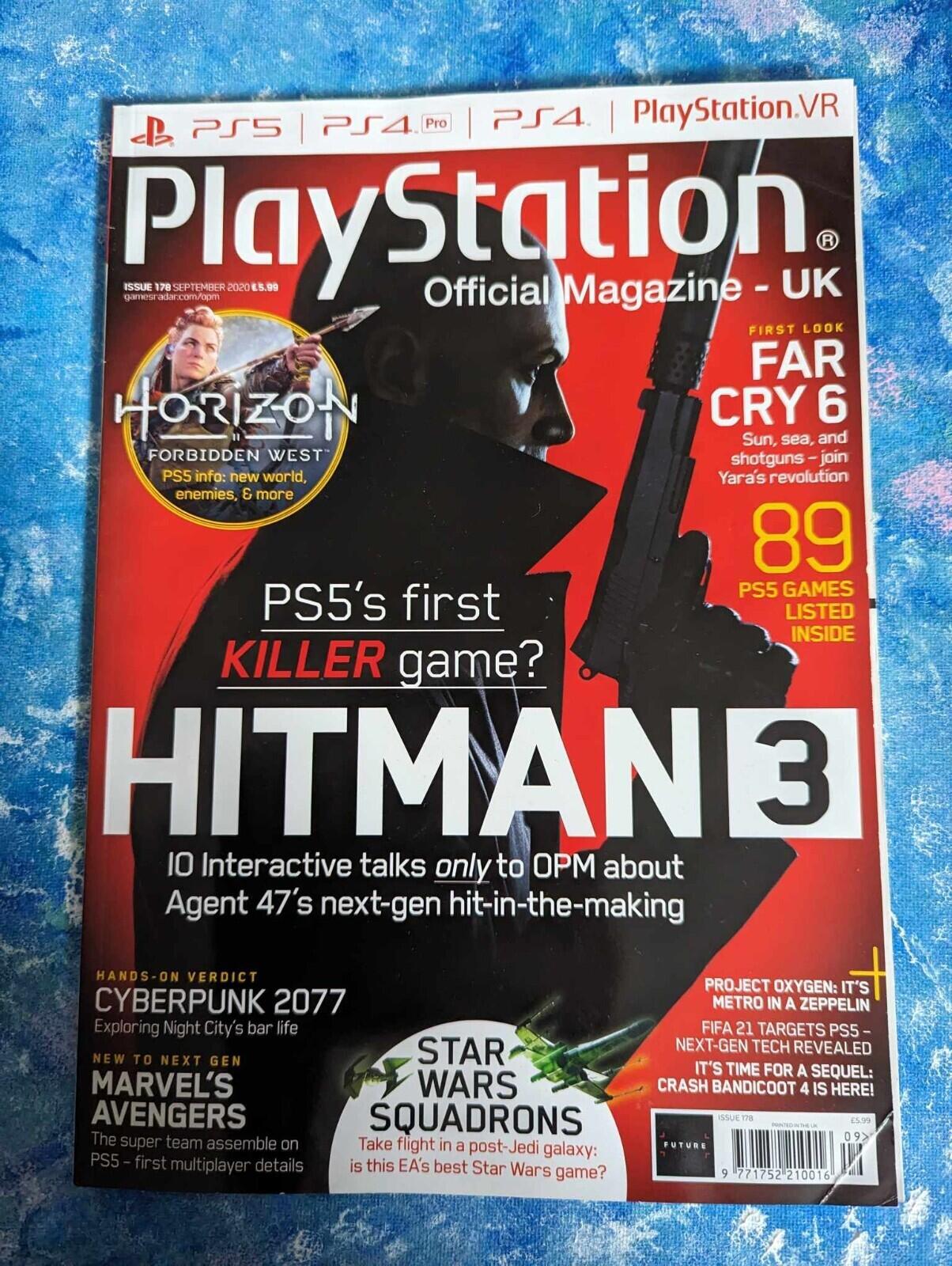 Playstation Official Magazine UK Issue 178, September 2020, Hitman 3