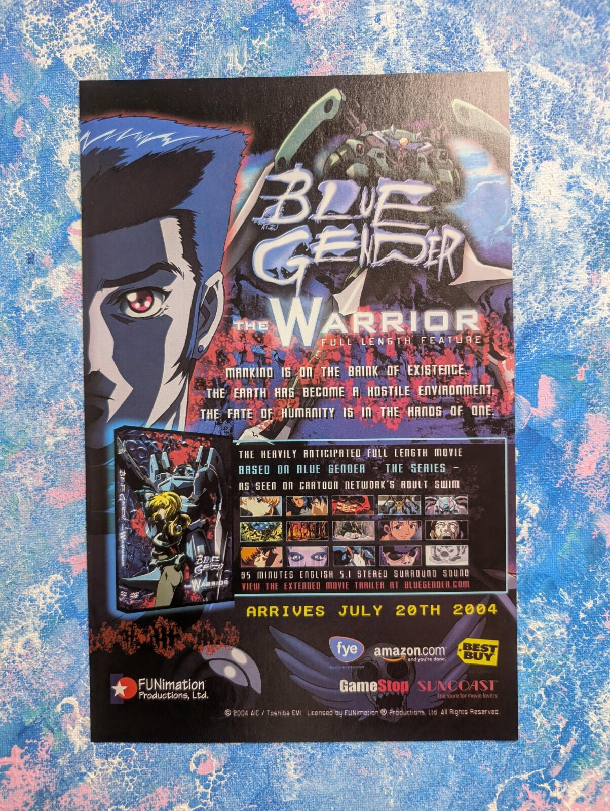 Blue Gender: The Warrior Funimation Anime DVD 2004 Advertisement - See Details
